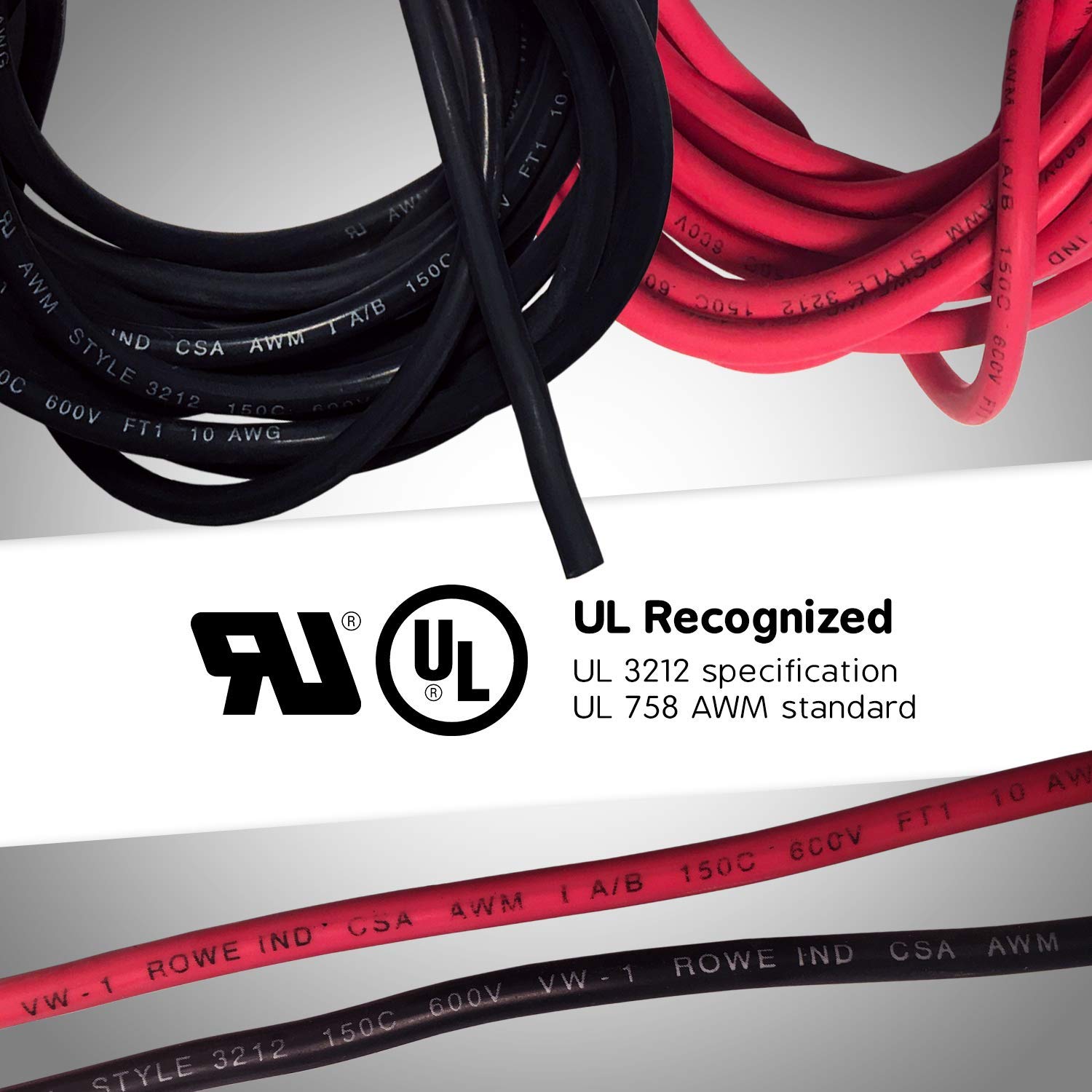 30 ft 10 Gauge High Temperature Wire 150 Degrees C Rated. UL and CSA Rated Silicone Rubber Insulated Cable Black and Red 15 ft of Each Color, Made in USA (30FT 10g Silicone Wire)