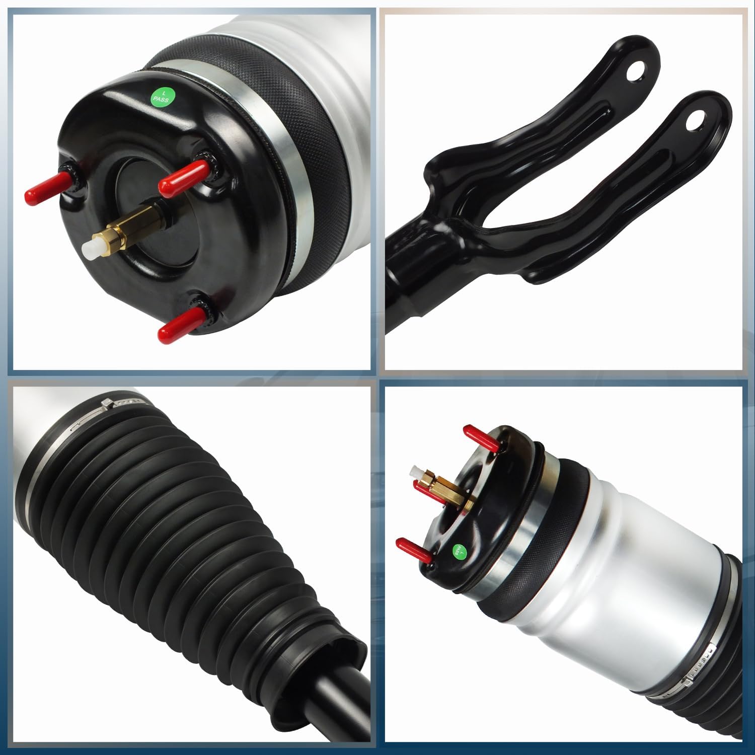 Front Struts Air Suspension Shocks Absorber Compatible with 2011 2012 2013 2014 2015 Jeep Grand Cherokee WK2 SRT SRT8 Laredo Limited Overland Summit Automotive Replacement Shocks 68029903AC 68059905AB