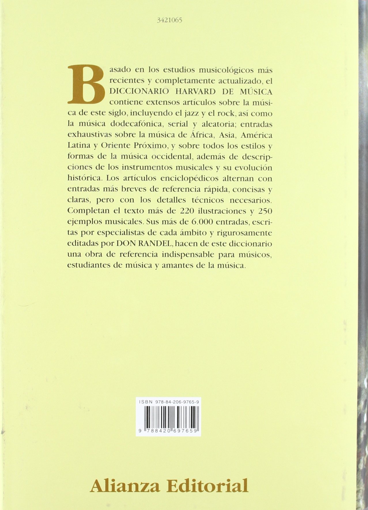 Diccionario Harvard de música (Alianza diccionarios (AD))