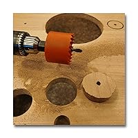 Vista 4 de Sierra de agujero de 3 pulgadas con eje para metal, madera y plástico, cortador de agujero bimetálico de 76 mm para diferentes proyectos con borde