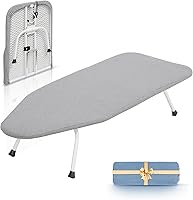 Vista 1 de STORAGE MANIAC Planchado de mesa amplio, marco de planchado, mini plegable con 2 fundas extraíbles, tapete de hierro pequeño portátil