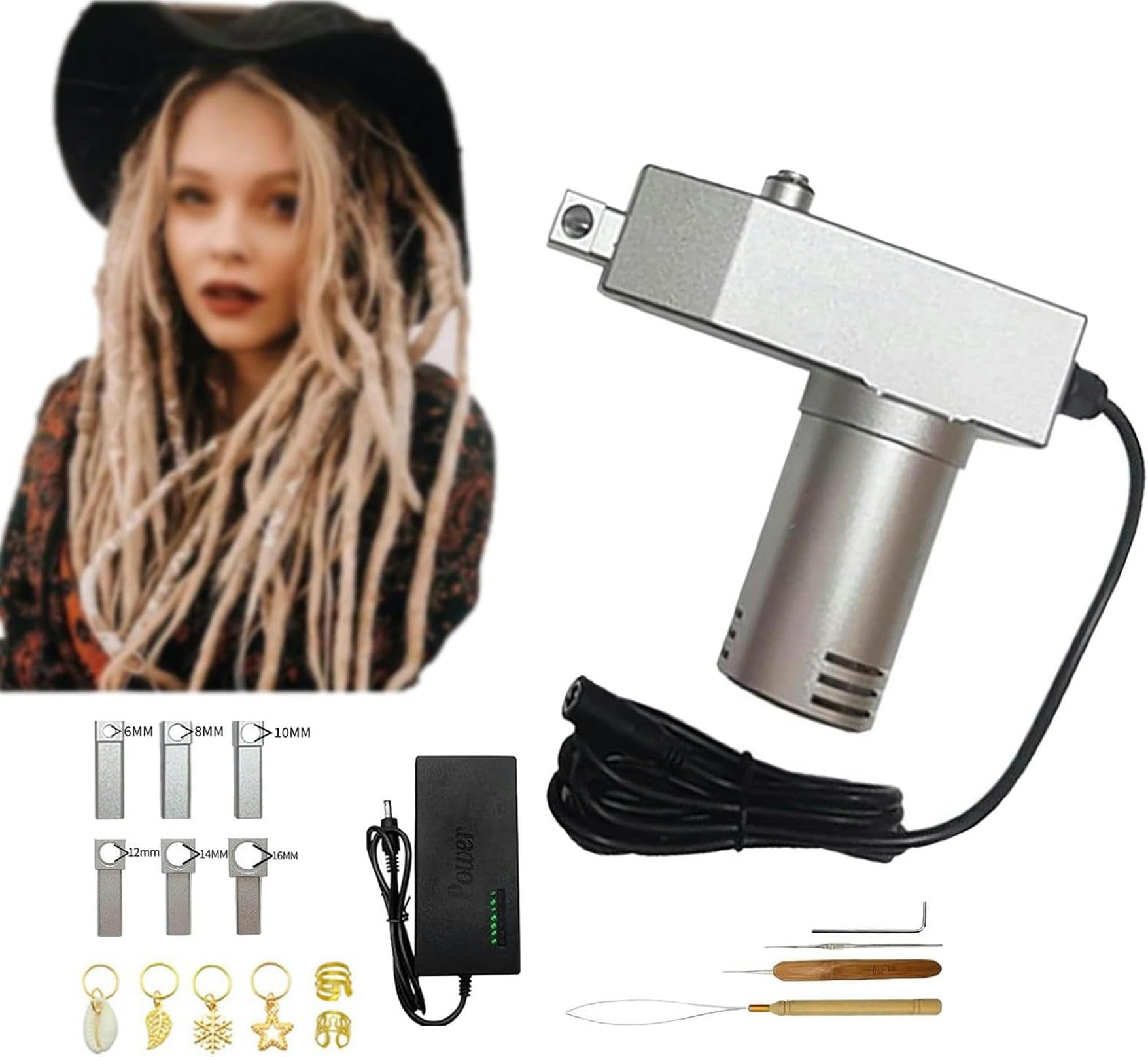 Machine à dreadlocks pour extensions de cheveux DIY au crochet