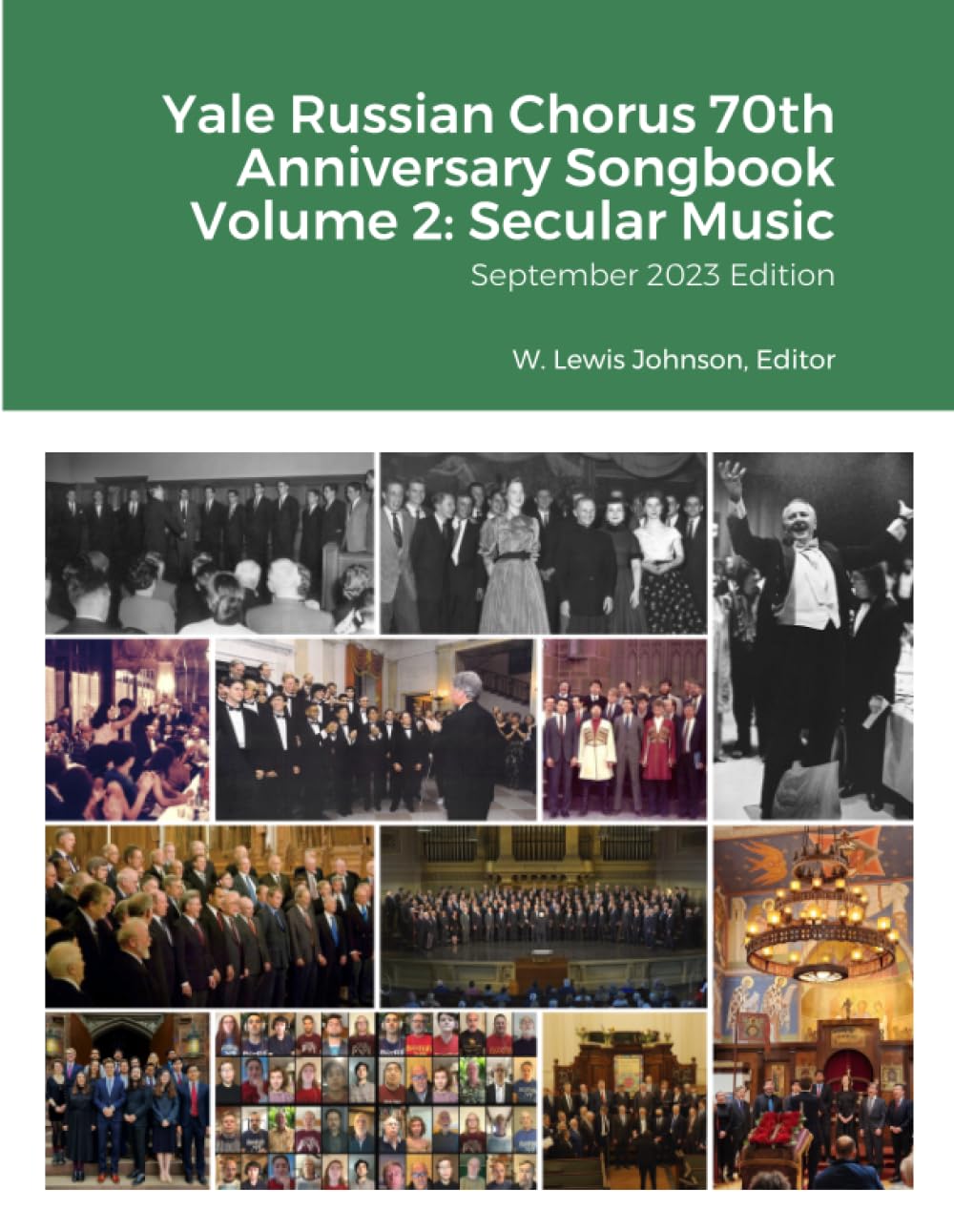 Yale Russian Chorus Volume 2 musique séculaire recueil de chant édition Septembre 2023