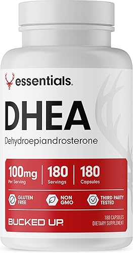Bucked Up DHEA 100 mg por porción, esenciales (180 porciones, 180 cápsulas)