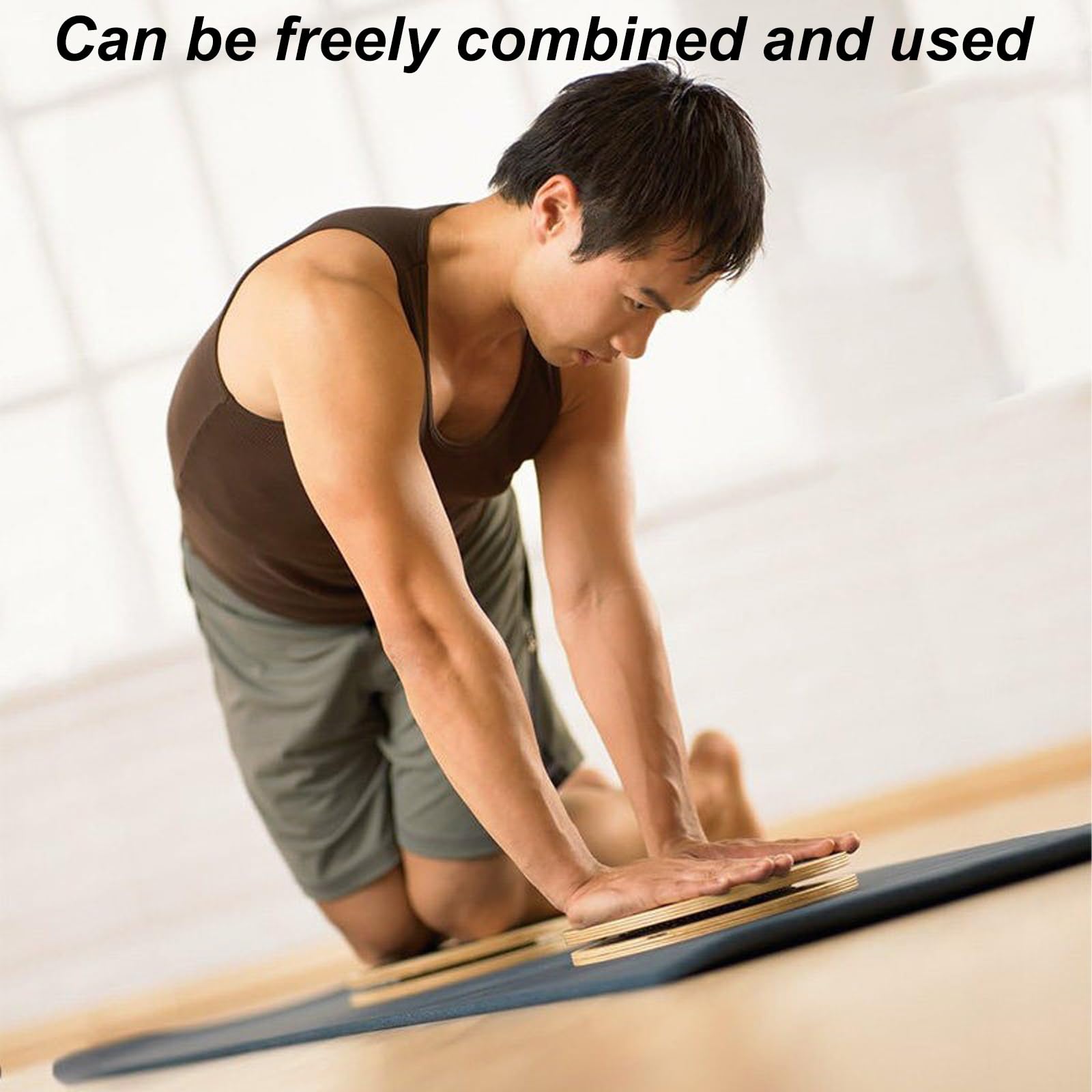 Planche de Torsion, Disque de Torsion Fitness, Tapis Antidérapant sous la Planche pour une Stabilité Optimale, Fonctionnement Silencieux, Idéale pour la Remise en Forme à Domicile