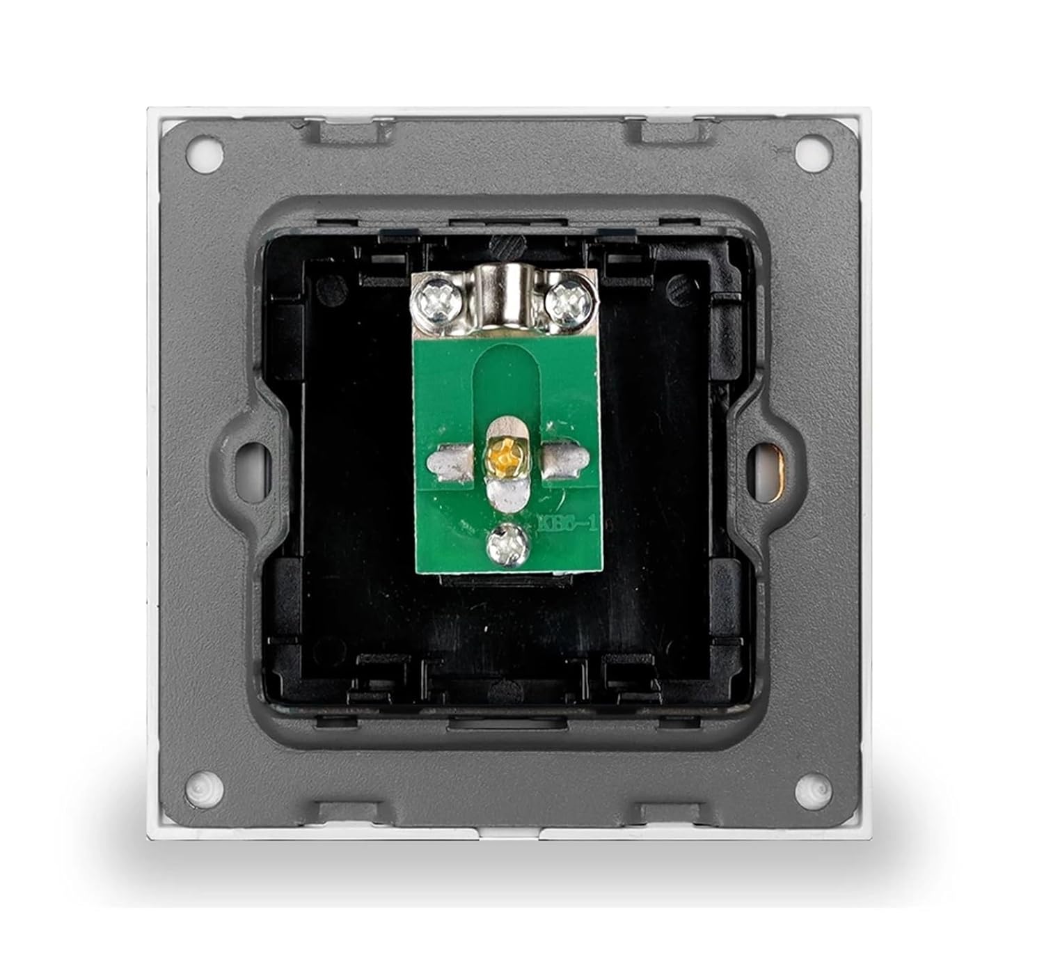 Cable TV Wall Socket, Universal TV Cable Interface,86mm*86mm UK Standard Square Panel, High Strength Tempered Glass Panel(Black)