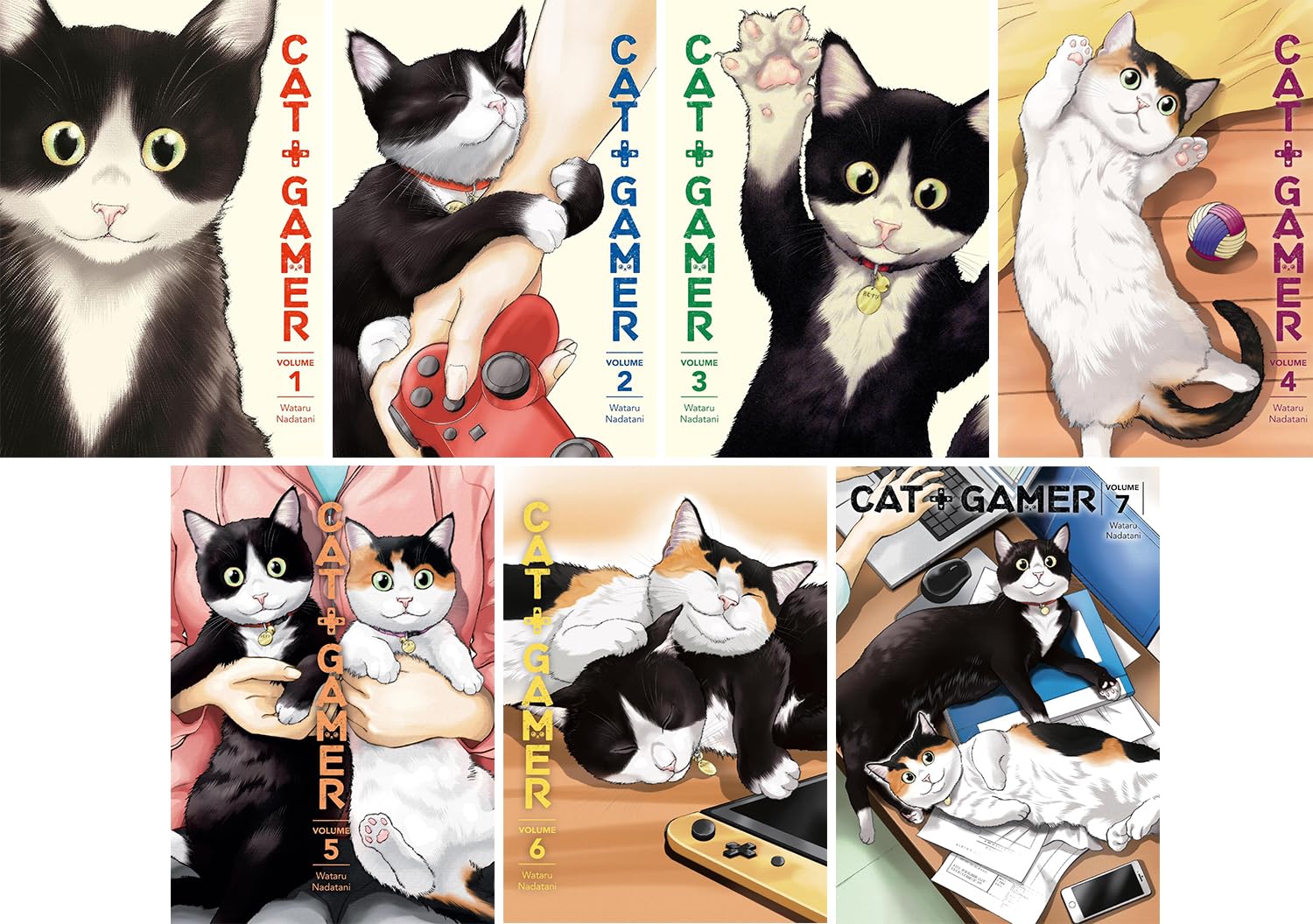 Cat + Gamer Series Vol. 1-7, 7 Books Collection Set by Wataru Nadatani
