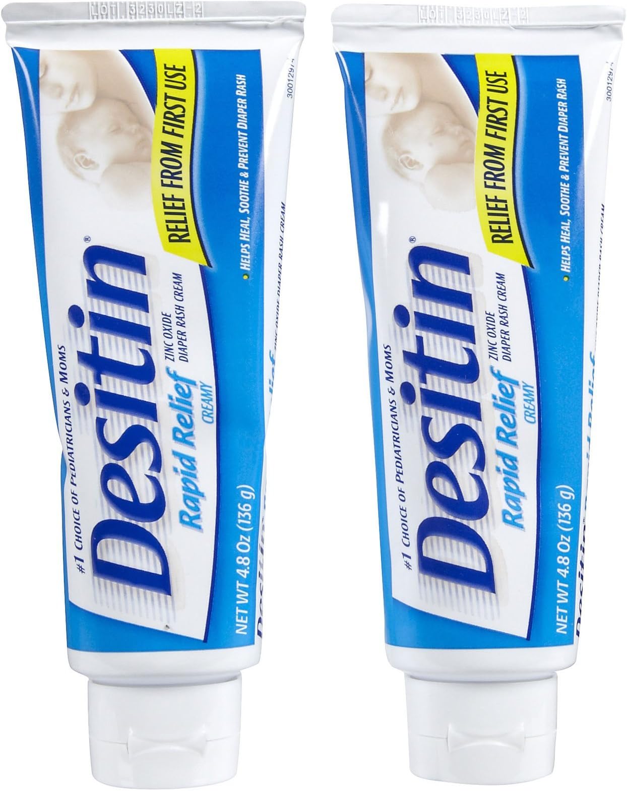 Desitin Creamy Diaper Rash Ointment (4.8oz,Twin Pk)
