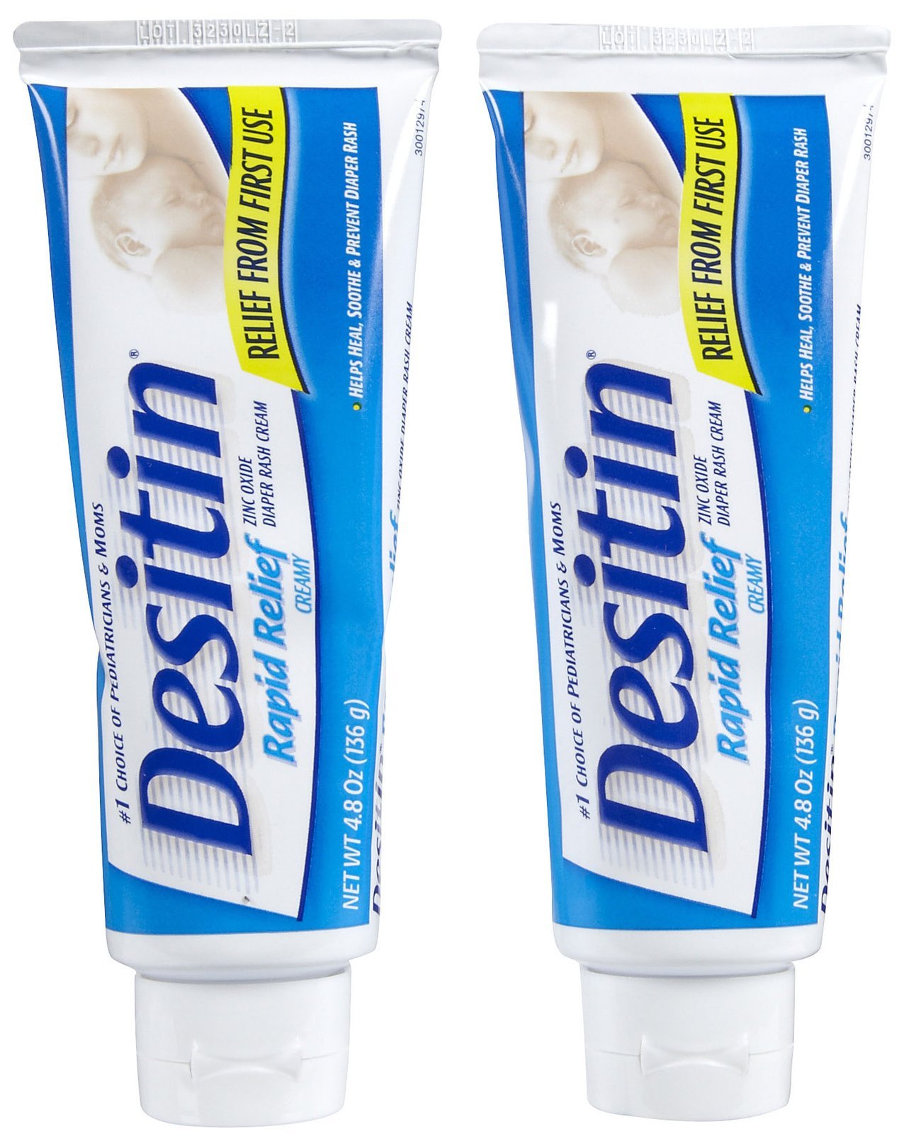 Desitin Creamy Diaper Rash Ointment (4.8oz,Twin Pk)