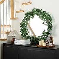 Vista 41 de Mizii 2 Strands Artificial Maples Vines Garland 79" Fake Vine Silk Maple Leaves Faux Hanging Fall Garland for Fall Decor Thanksgiving Porch Mantle