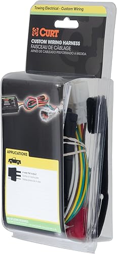 Miniatura 7 de CURT 55260 Arnés de cableado de remolque personalizado de 4 pines para el lado del vehículo, se adapta a Jeep Grand Cherokee seleccionado