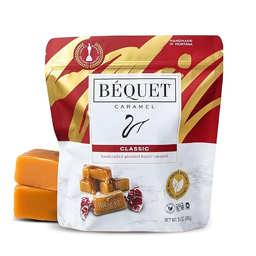 Béquet Caramelos clásicos – Caramelos gourmet suaves envueltos individualmente, sin gluten y kosher – Bolsa resellable de 24 onzas
