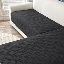 Corner Sofa Cover l Shaped 2 Piece Sectional Sofa Covers Waterproof L Shape Couch Protector for Dogs Washable Furniture Seat Cushion SlipcoversBlack