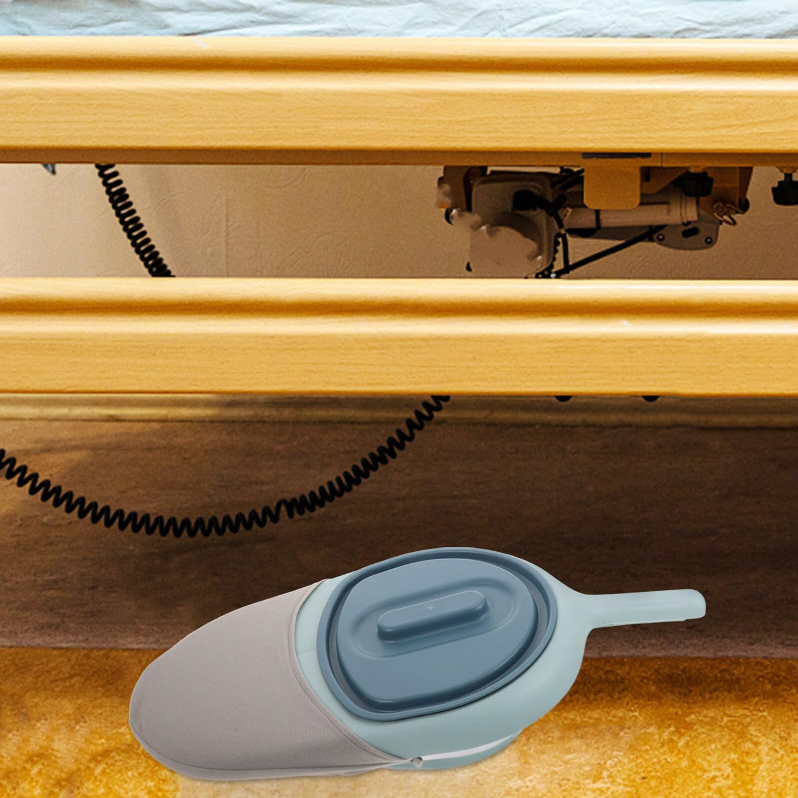 OUNONA Padella Infermieristica Colore Casuale Resistente e Facile da Pulire e Forma Rotonda Design Compatto in Plastica per Anziani e Donne in Gravidanza per Uso Domestico