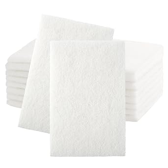 10PCS 6 x 9 White 1200 Grit Light Duty General Purpose Scuff Pads