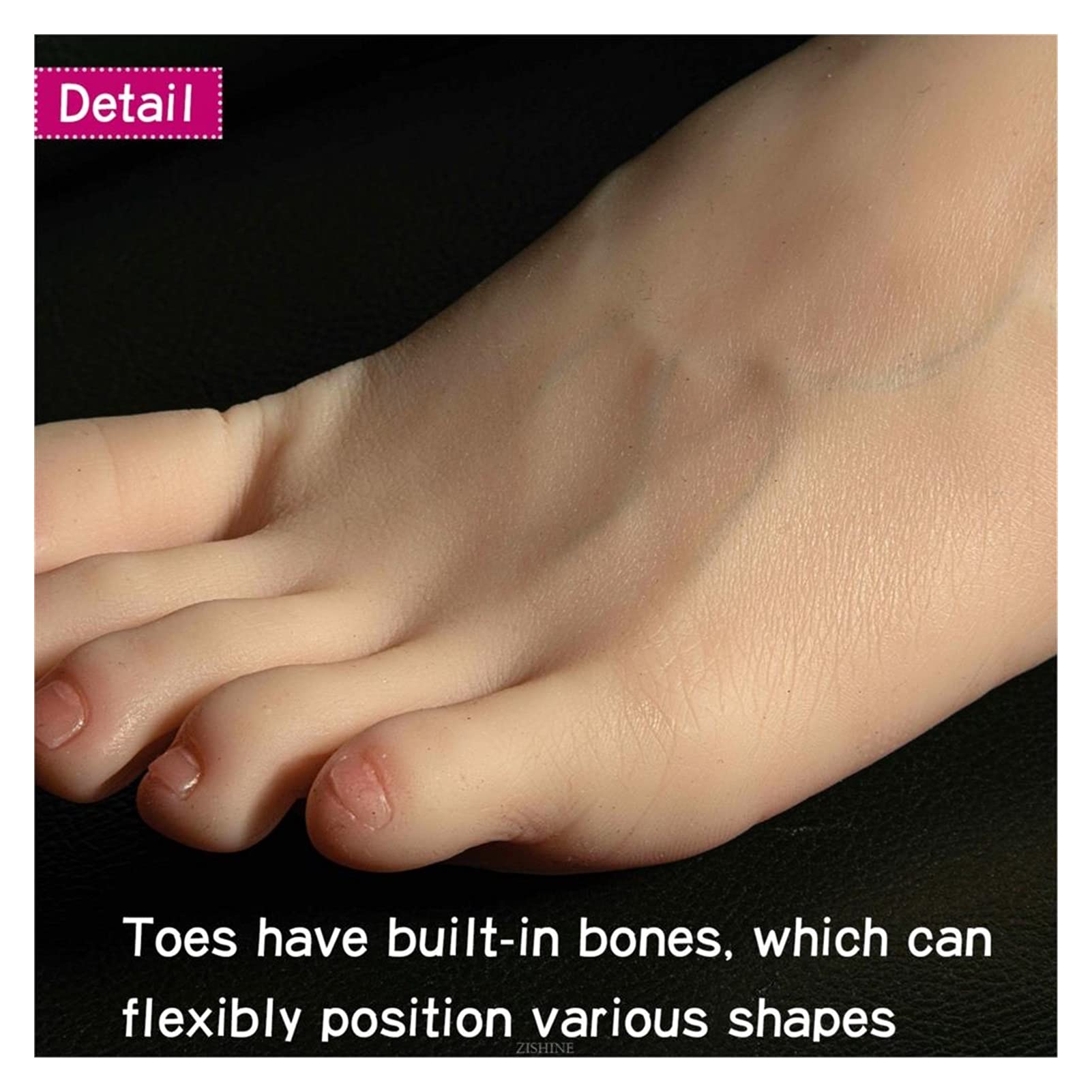 Manekin kobiece stóp długie nogi model realistyczne pończochy płyn silikon do masażu sztuki manicure praktyki rekwizyty filmowe TG38L.(Toes bone,One pair Leg)