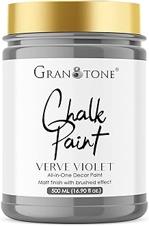 Chalk Paint for Furniture, Home Decor, Crafts - Eco-Friendly - All-in-One - No Wax Needed- 500 ML (AVIATOR GREY)