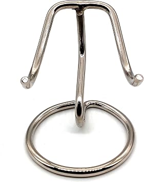 5MOONSUN5s Heart Shaped Urn Stand CHROME FINISH, Stand for Heart Keepsake Urn, Burial Urns, Memorial Keepsake Urns.