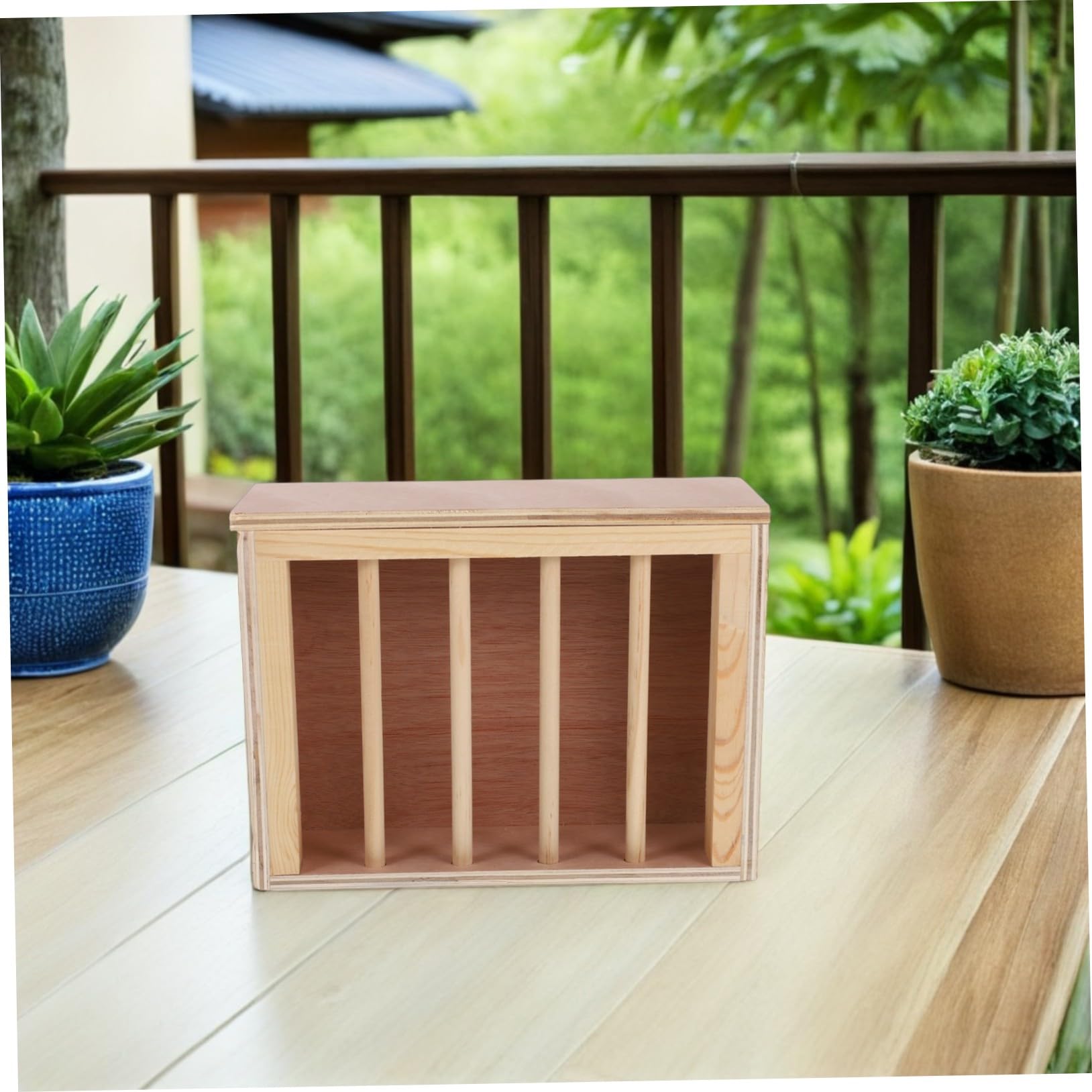 ORFOFE Râtelier à Foin Bois pour Lapins et Cobayes Distributeur Mural de Foin pour Cages de Petits Animaux Mangeoire Anti-gaspillage
