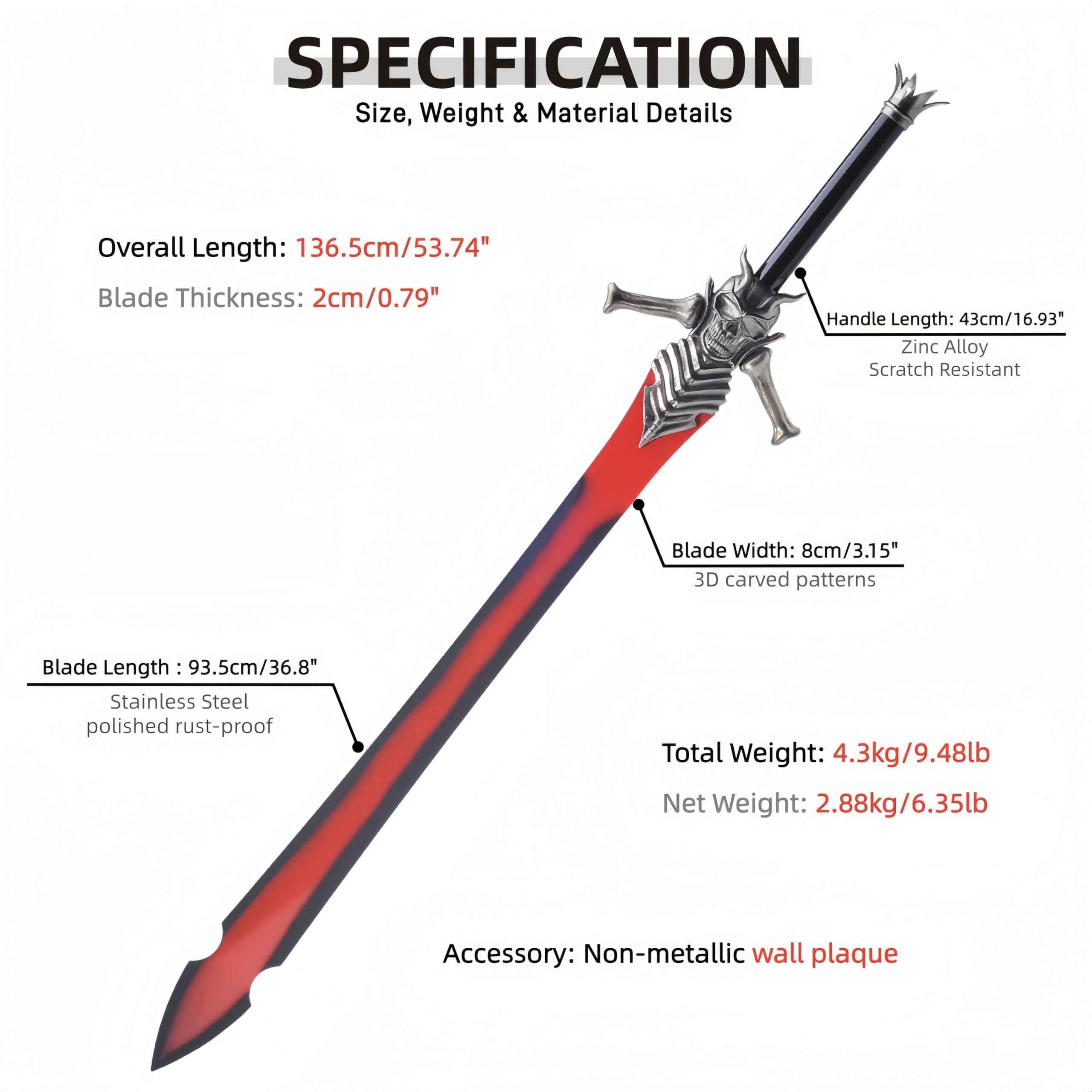 Amazon.com: Sword Valley Rebellion/Rebellious Blade - 136.5 cm
