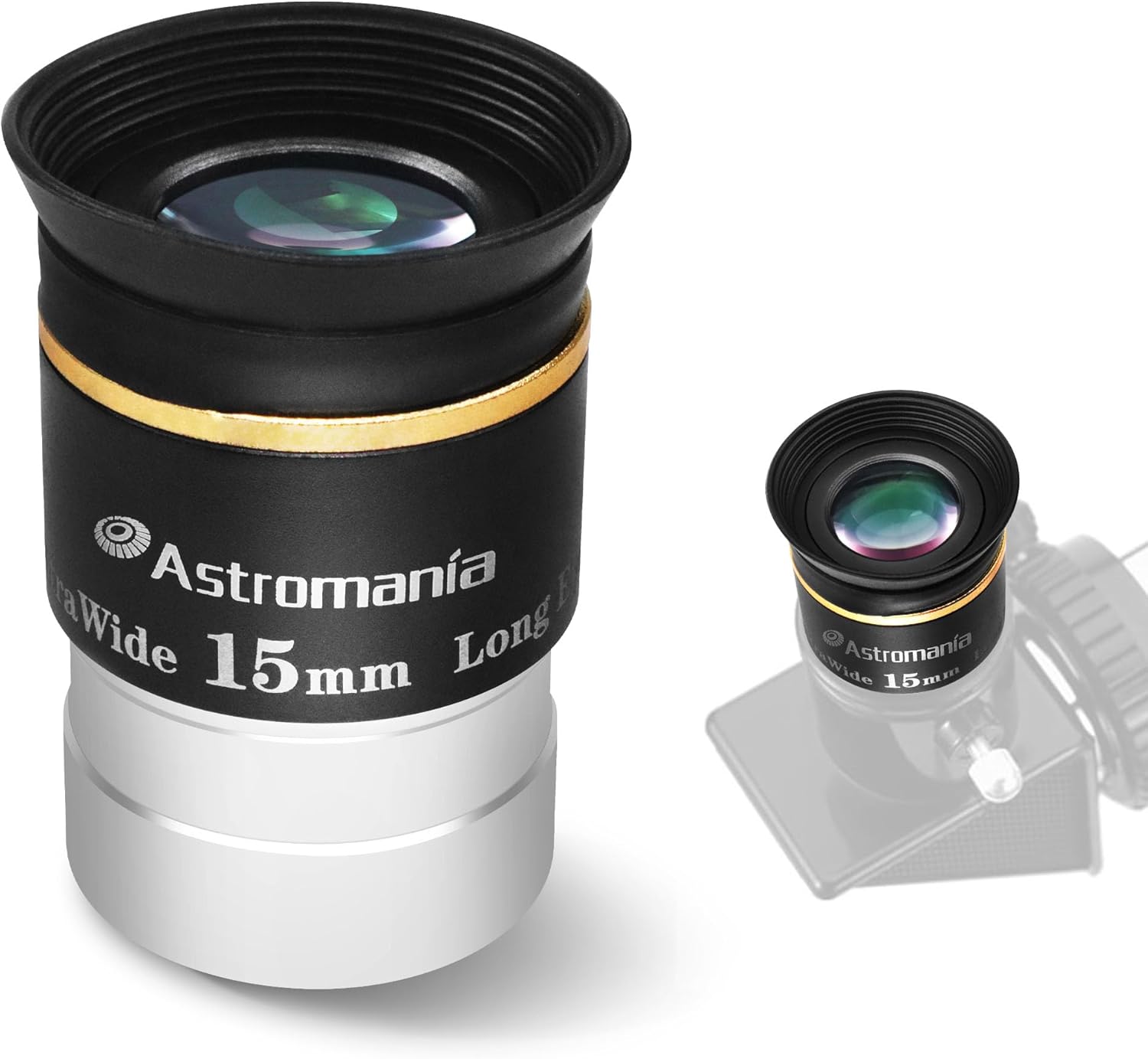 Astromania Telescope Eyepiece 1.25 inch HD Fully Multi Coated Telescope Accessory, 66 Degree Ultra Wide Angle Eyepiece for Astronomy Telescope, Long Eye Relief HD 6mm Wide Angle Telescope Eyepiece