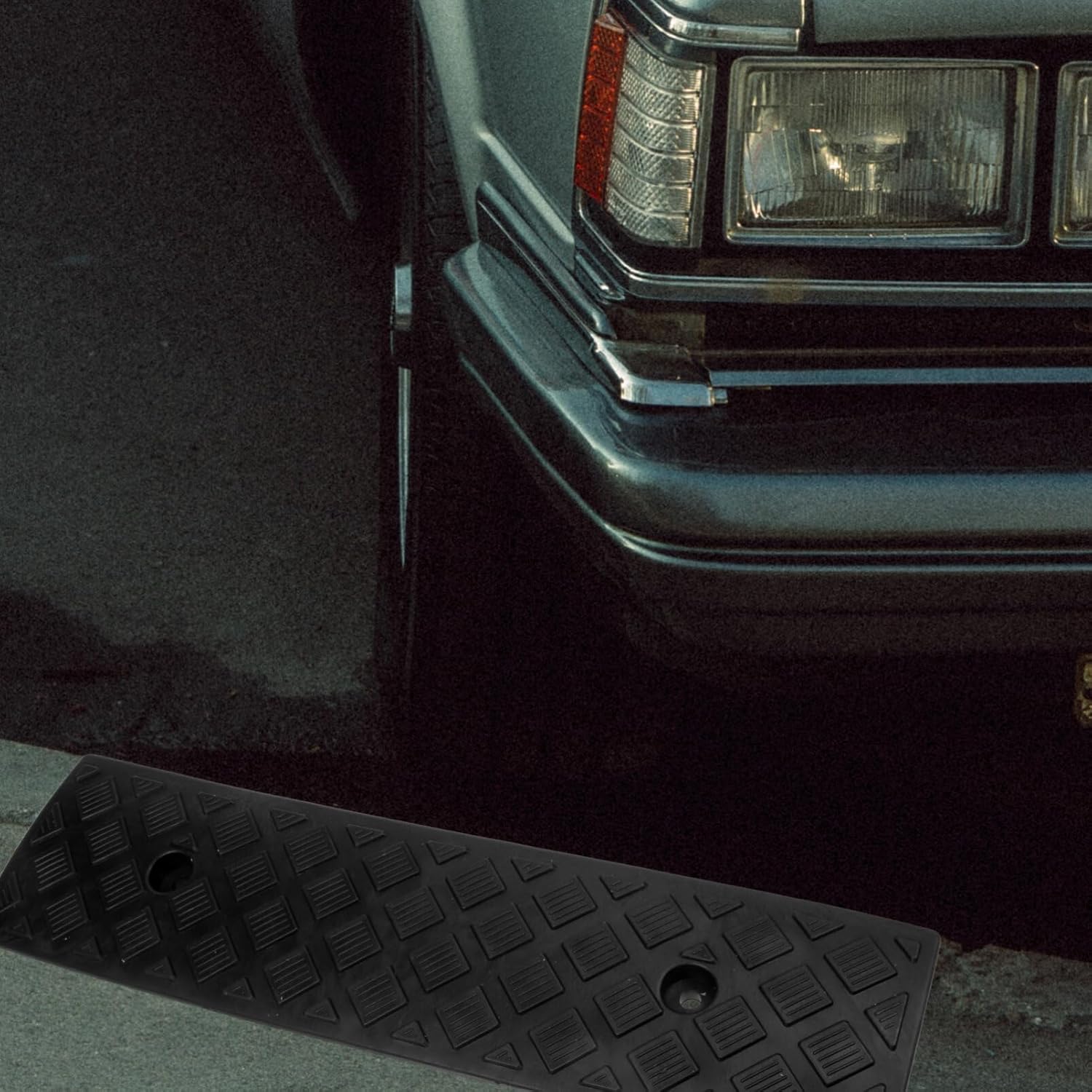 Angoily 6pcs Heavy Duty Plastic Car Ramp for Driveway High Loading Ramp for Trucks Motorcycles and Scooters Non- Design for Steep Driveways and Sidewalks