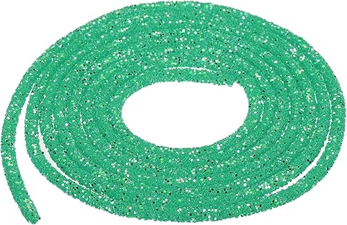 Miniatura 9 de MECCANIXITY Cuerda de lentejuelas con purpurina de 5 yardas y 0.236 in para bricolaje, vestidos de boda, disfraces, zapatos, accesorio de joyería,