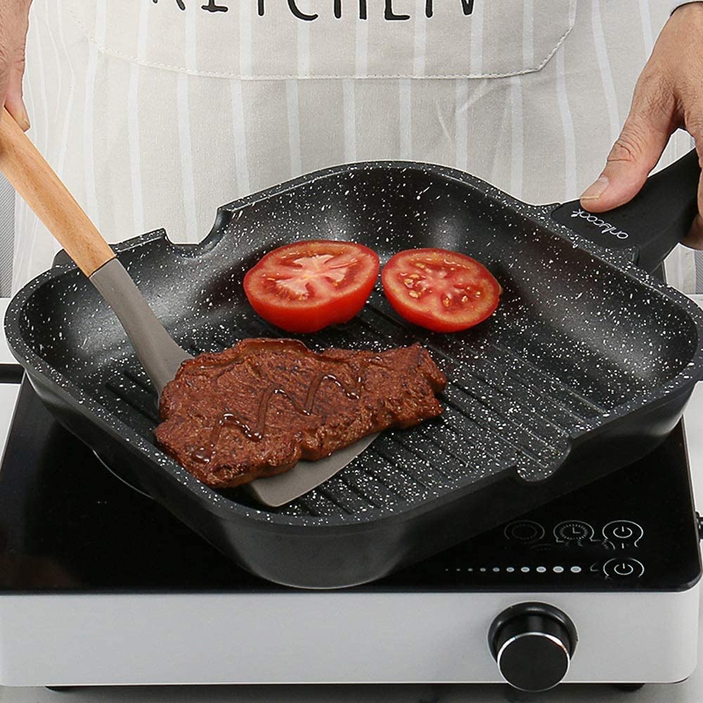 Küchenutensilien Set, Küchenhelfer Set, Holz-Küchenutensilien-Set, Holzlöffel for Kochen, Küchenspatel-Set aus natürlichem Teakholz, einschließlich 7er-Pack