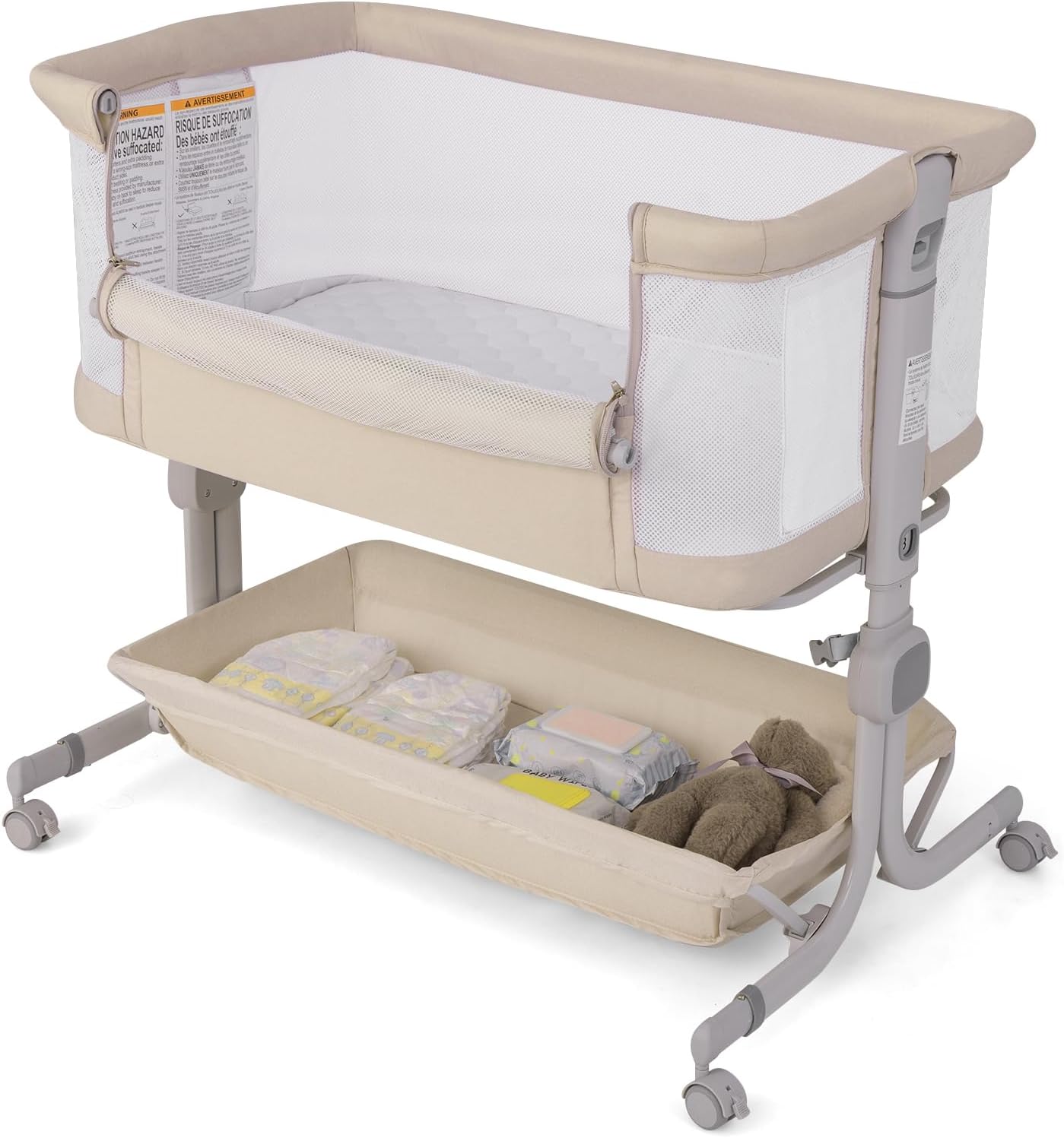 DREAMADE Lit Bébé Cododo avec Matelas