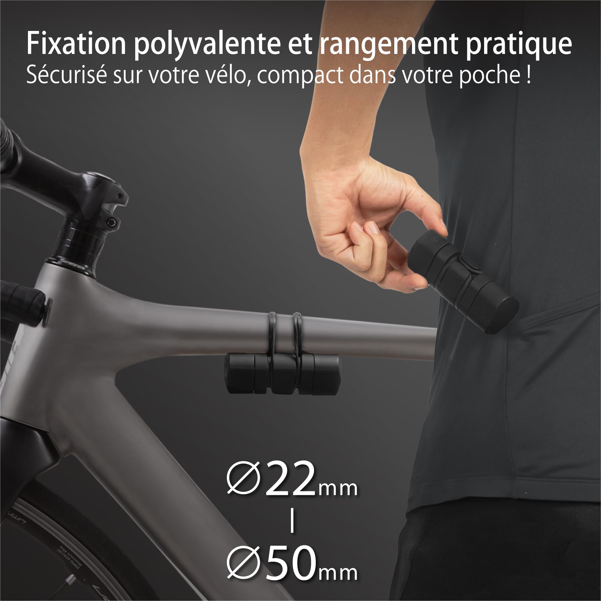 BONE Bike Portable Tool Kit - Lite – iF Design Award – Kit Réparation Vélo 12-en-1 avec Clé à Cliquet – Capsule Compacte Étanche & Anti-Poussière – Accessoire pour Vélo de Route, VTT et Électrique