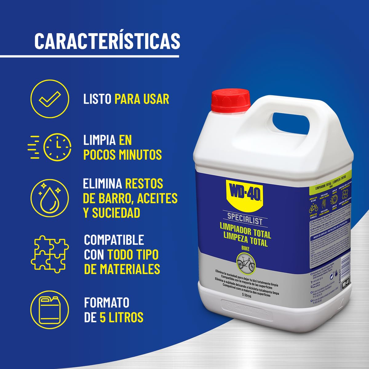 WD-40 Specialist Bike Limpiador Total 5 Litros