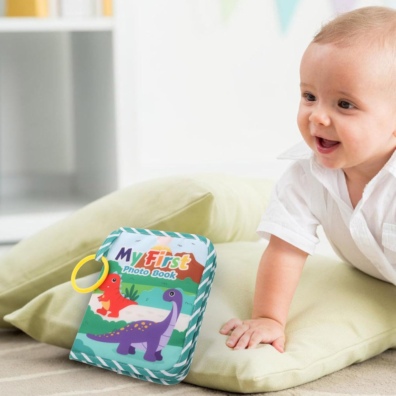 First Photo Book Album For Babies Boys Infant Dinosaurs Design for Memories Family Newborns Toddlers Baby Showers Kids - Image 3