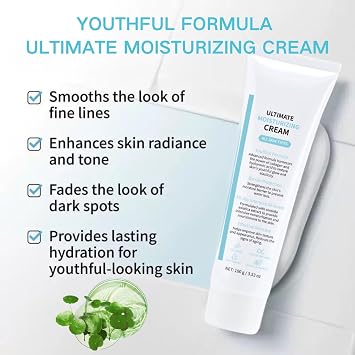 2pcs Deep Korean Moisturiser,Youthful Formula Ultimate Moisturizing Cream,Youthful Formula Face Moisturiser,Ultimate Moisturizing Cream for Women/Men to Improve Skin Elasticity, Hydrate Dry Skin