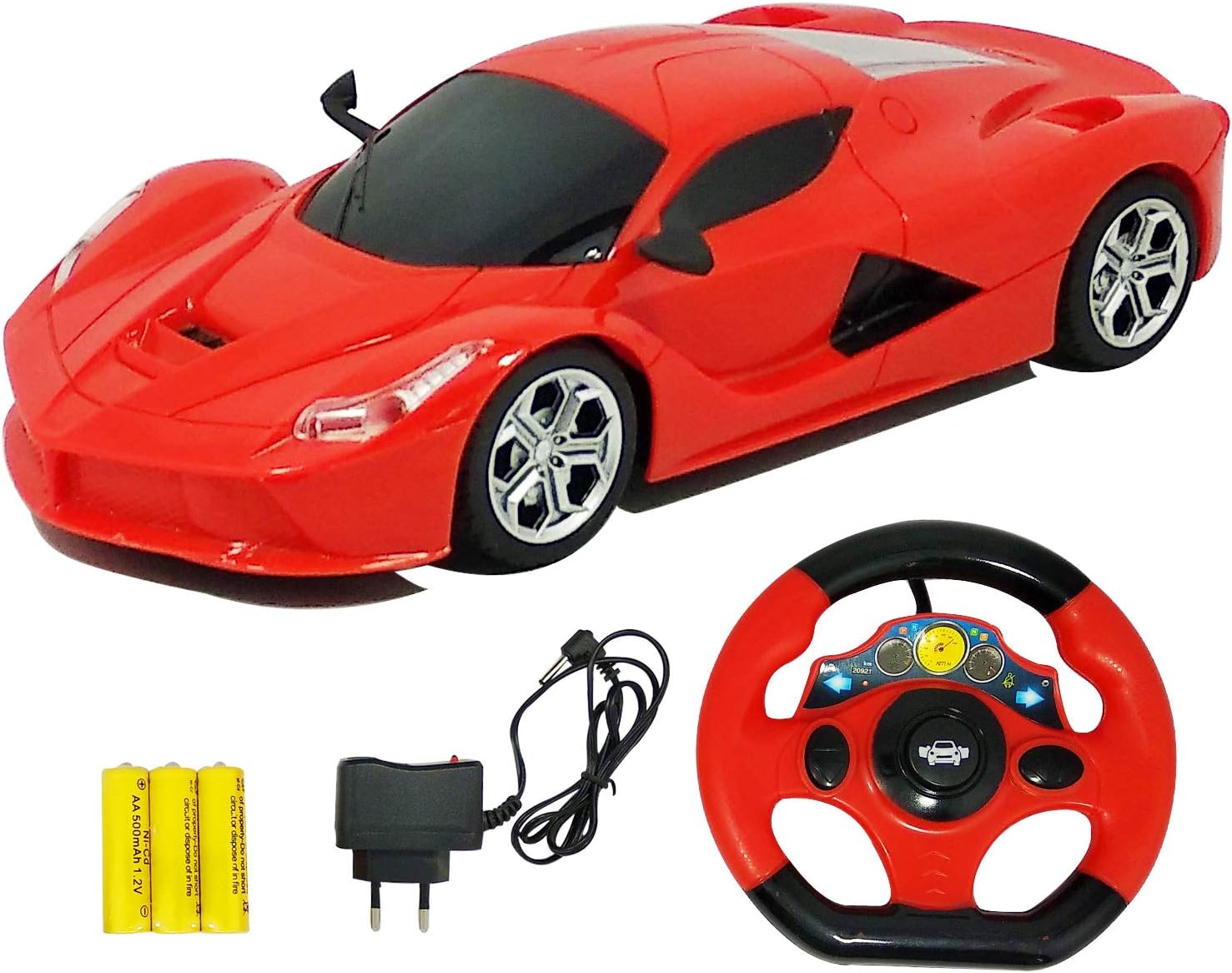 Lalli Sales Steering Remote Control Racing Car for Childrens Assorted Colors
