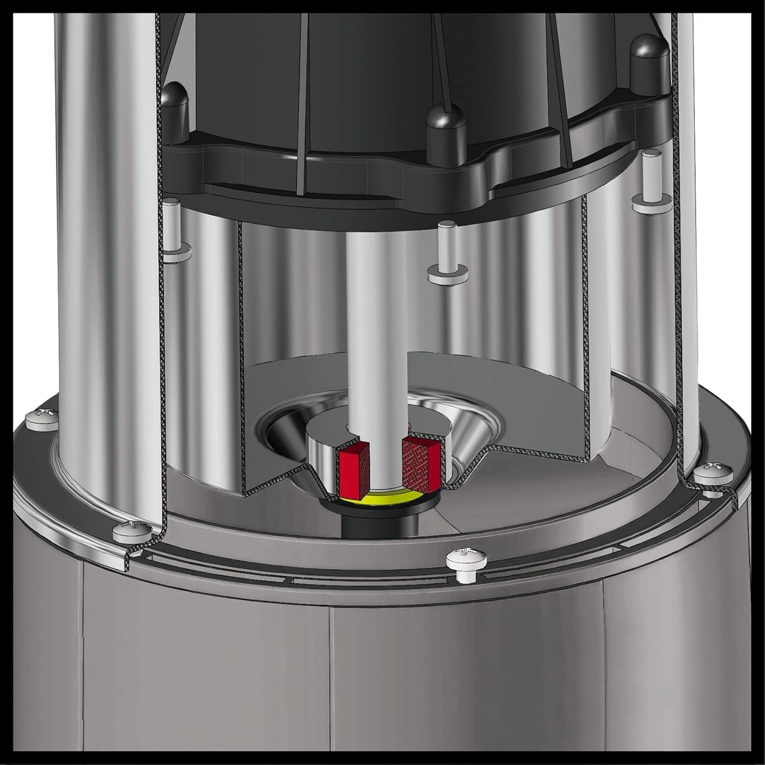 Einhell Tiefbrunnenpumpe GE-DW 1155 N-A (1.100 Watt, bis zu 6.000 L/h, max. Förderhöhe 55 m, Pumpendurchmesser 98 mm, 22 m Netzkabel, Automatikfunktion)