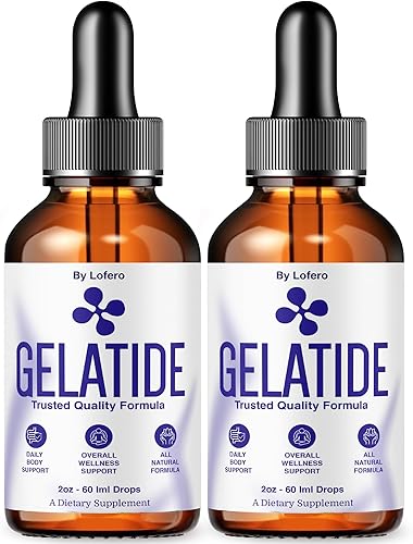 Gotas de gelatida, Gela Tide Suplemento Líquido de Apoyo a la Pérdida de Apoyo Fórmula Equilibrio Forma Curvas Natural Bienestar Vitamina Máxima