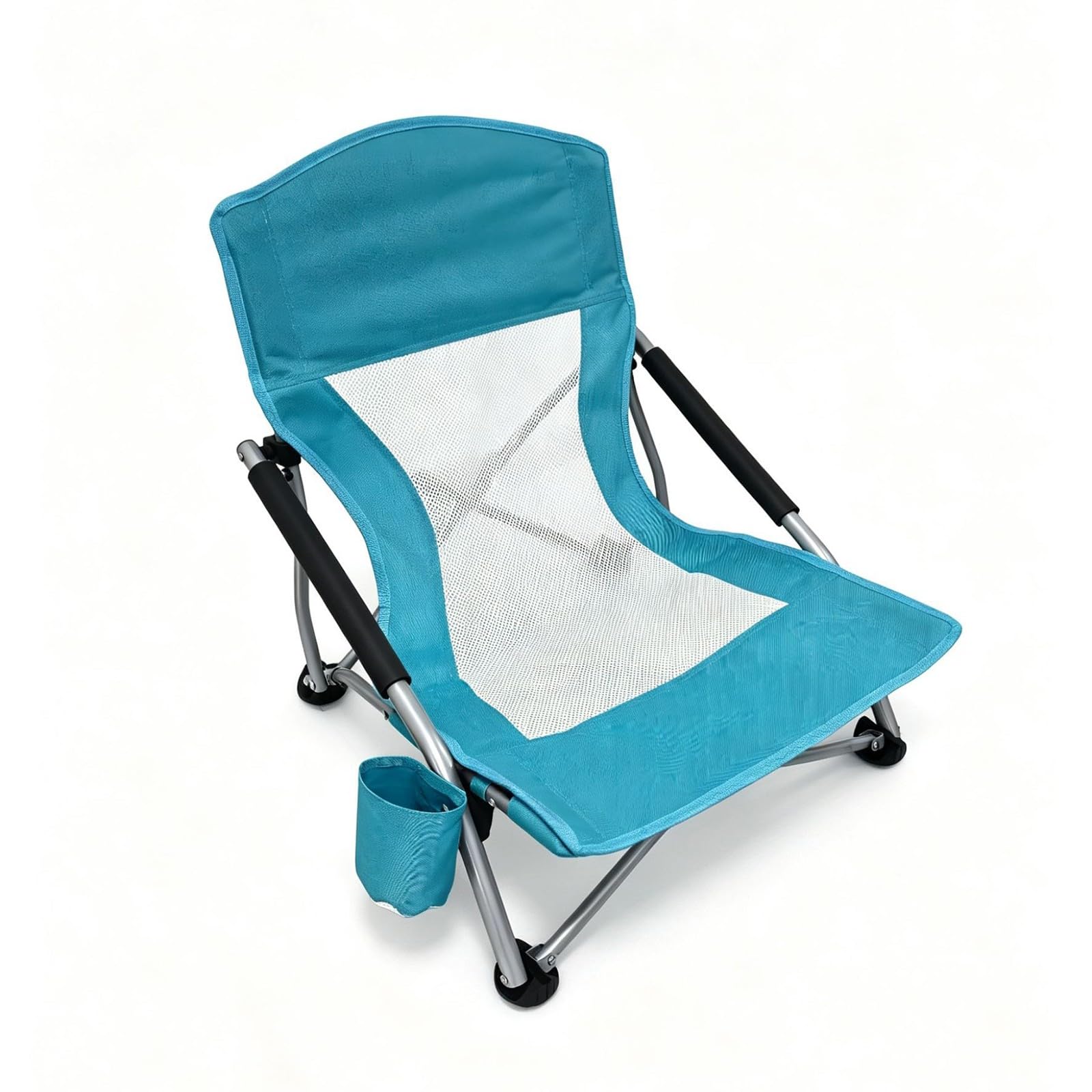 Pieghevole ergonomica da Campeggio Imbottita co Borsa Trasporto Sedia Portatile di Lusso per Campeggio Giardino Pesca Adulti D