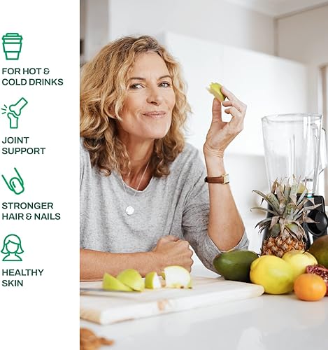 Miniatura 8 de Polvo de péptidos de colágeno – 0.35 oz de colágeno hidrolizado por porción – Sin sabor, alimentado con pasto, apto para dieta cetogénica, para