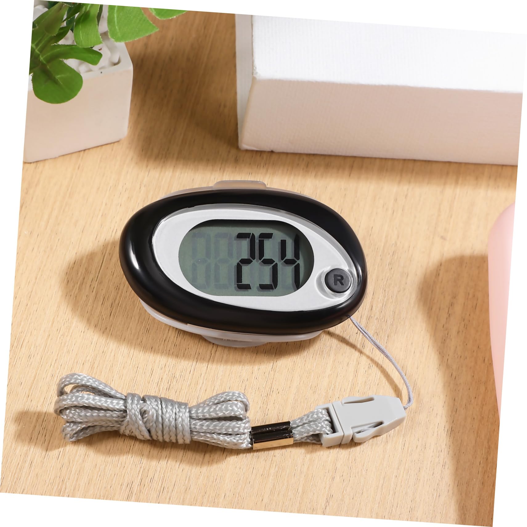 BESPORTBLE Pédomètre Podomètre pour Marcher Podomètre Portable Compteur De Pas Portable Clipser Le Compteur De Pas Sportif Podomètre Au Poignet pour Marcher Traqueur Agrafe 3D Plastique Black