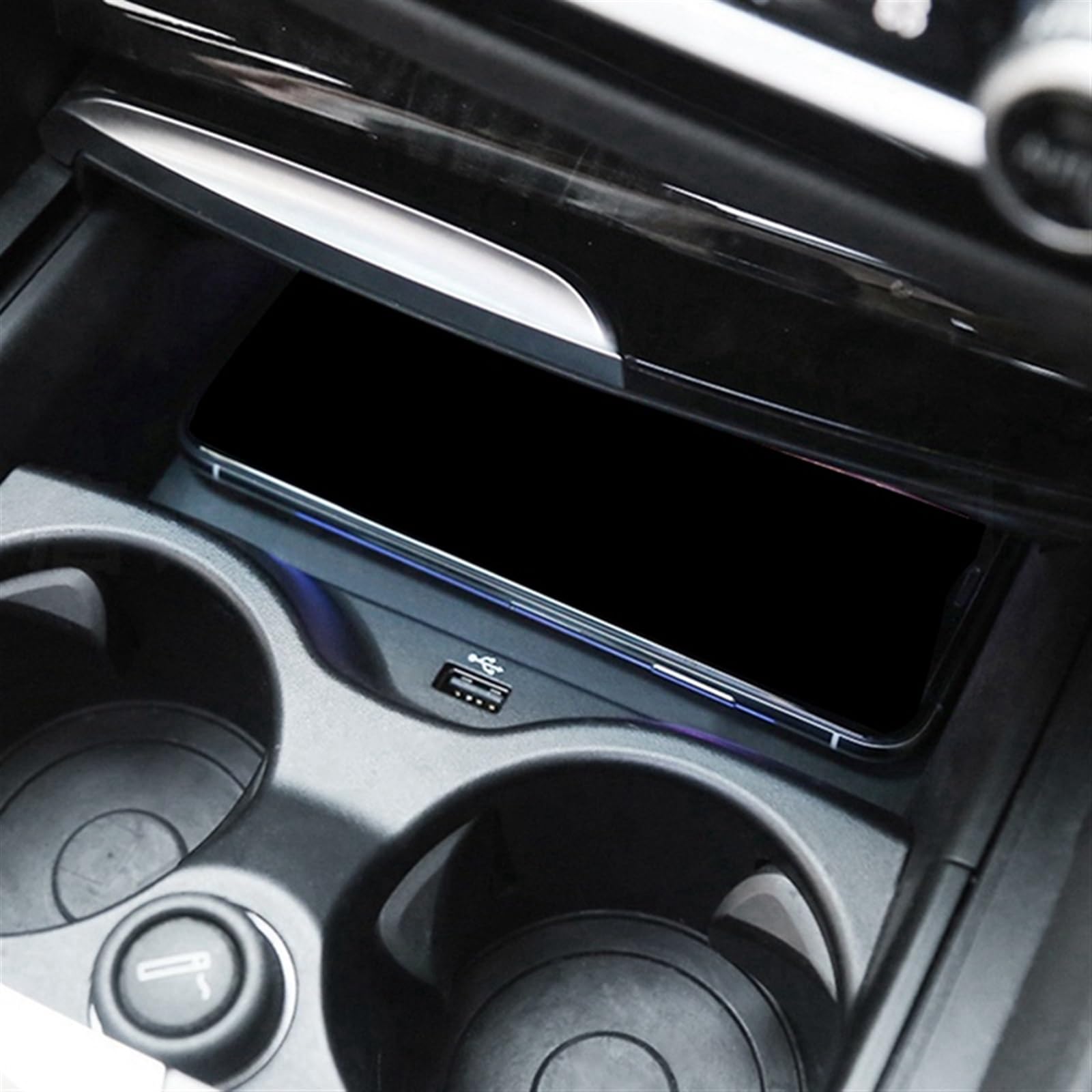 Ładowarka bezprzewodowa QI do samochodu BMW, G30 5 Series, konsola środkowa, etui ładujące do telefonu, uchwyt na podłokietnik, ładowarka do radia Bezprzewodowa podkładka ładująca