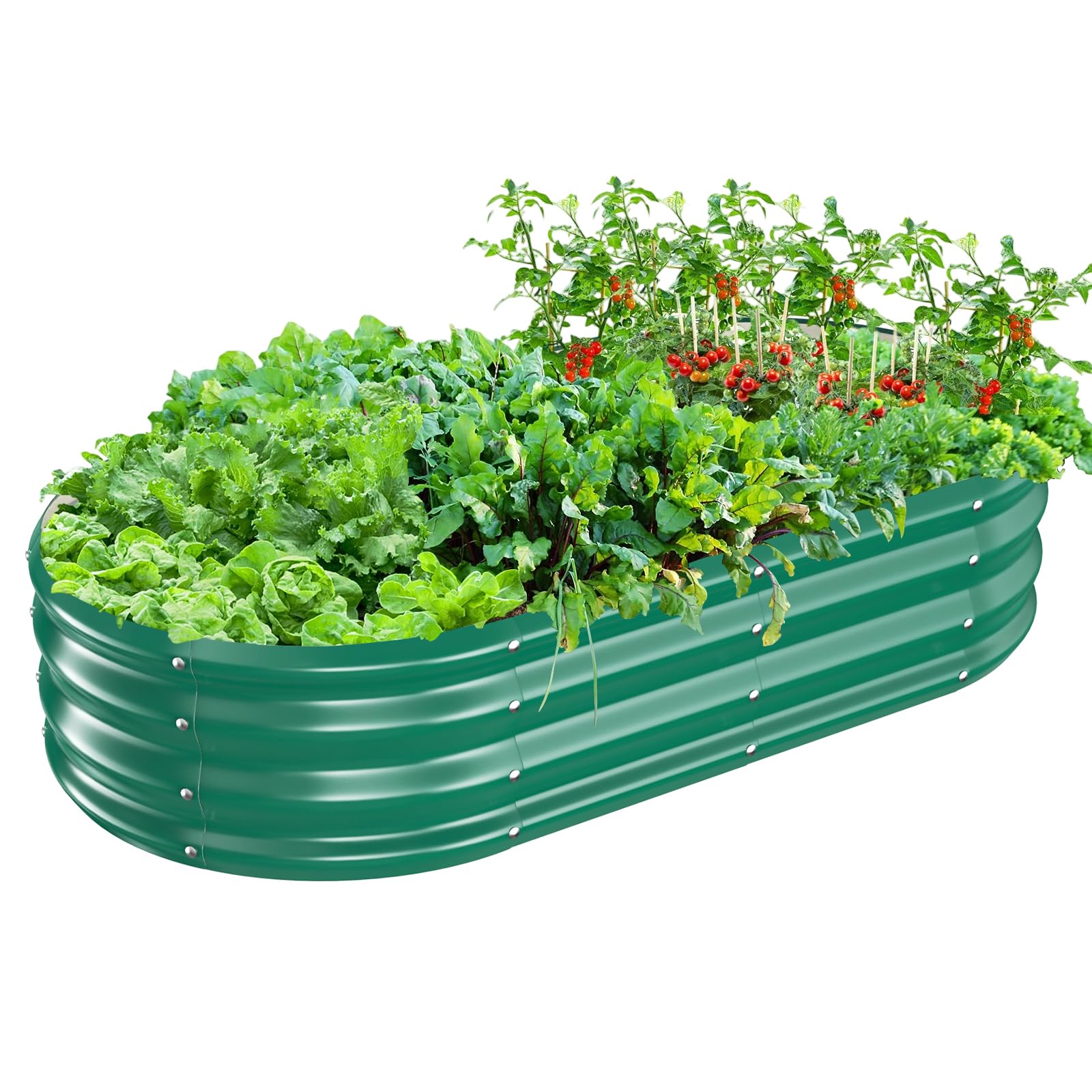 Black Galvanized Planter Box - Raised Garden Bed -18