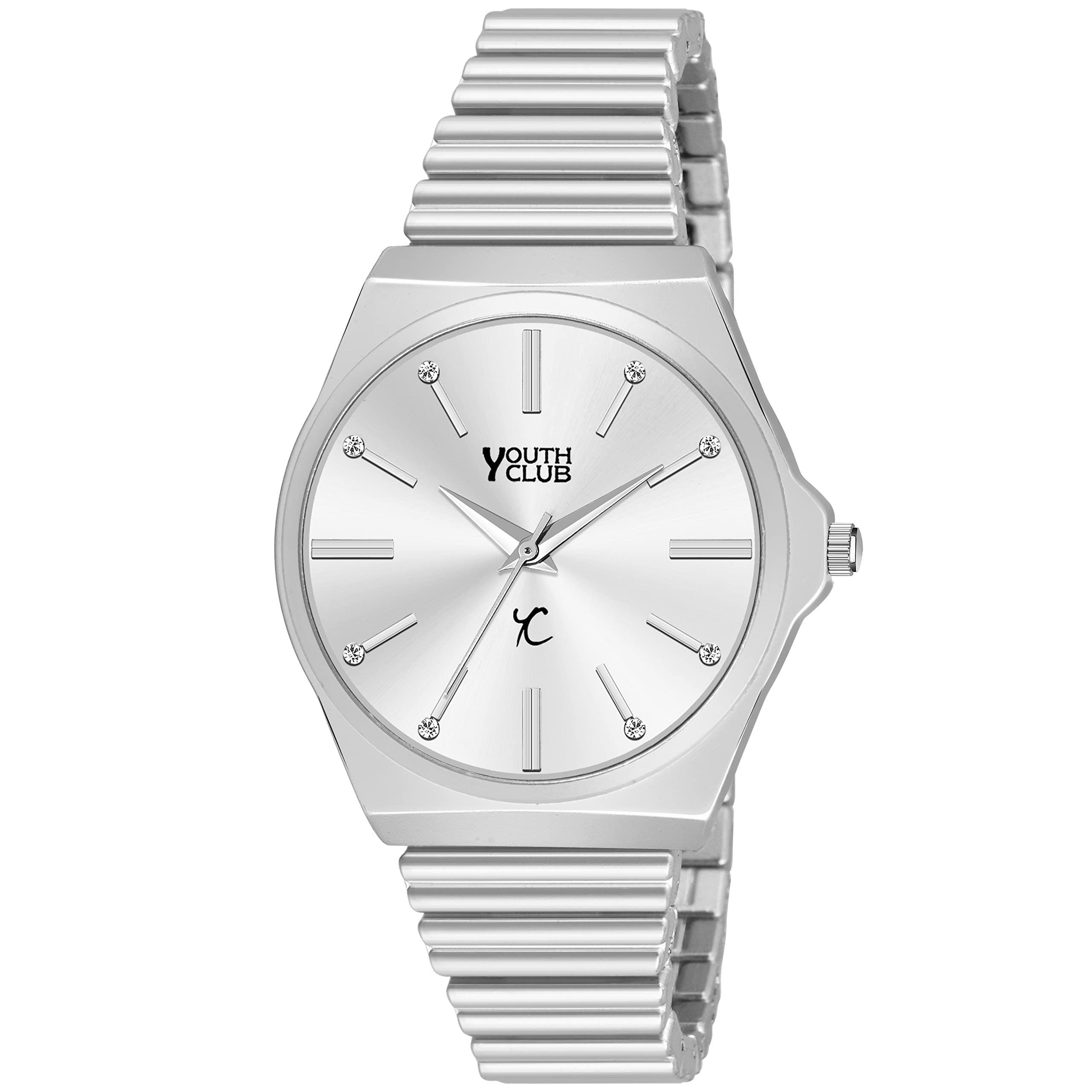 YOUTH CLUB - CTZ-SIL Vintage Analog Watch - for Men & Women (Silver) (B09YD8P63B) Amazon Price History, Amazon Price Tracker