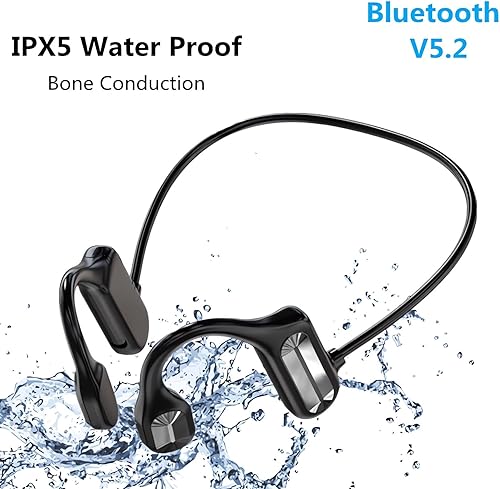 Miniatura 8 de Auriculares de conducción ósea  2024 nuevos teléfonos impermeables de conducción ósea con micrófono, auriculares de oreja abierta 5.3 auriculares