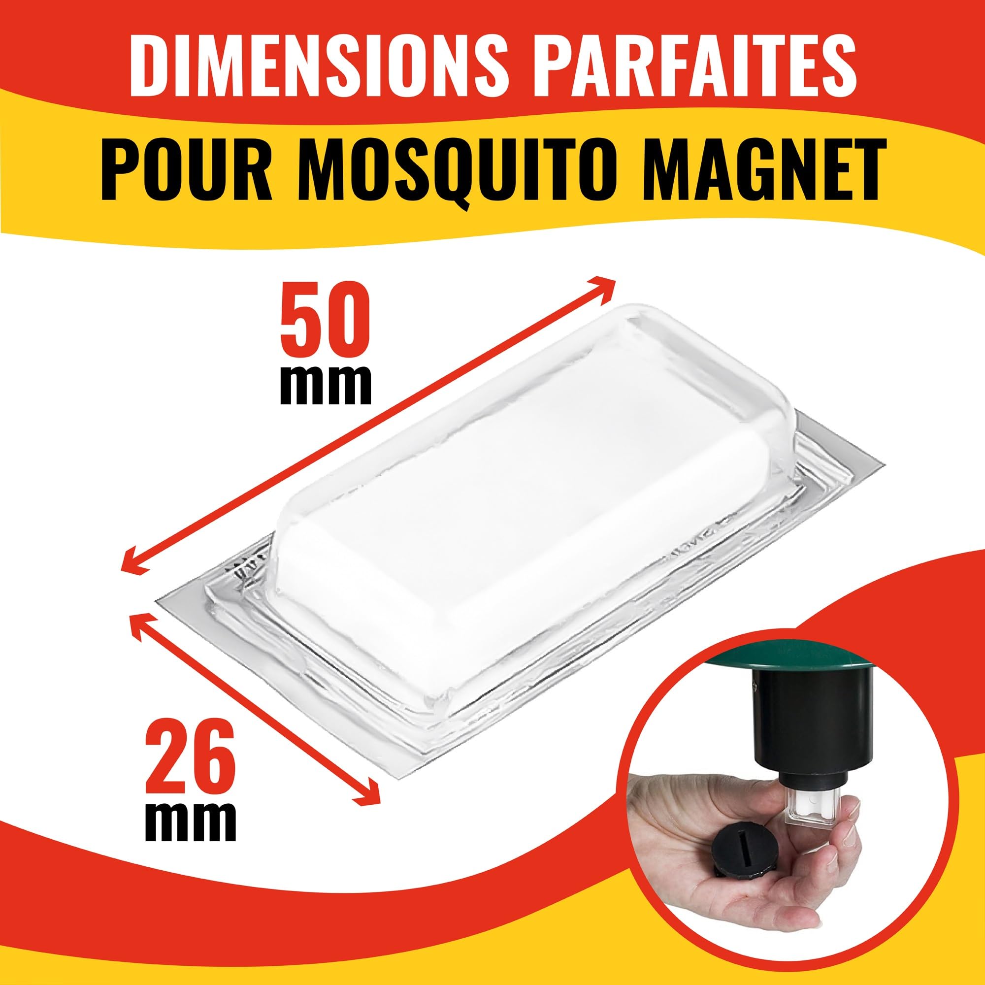 POUM 4 Appats Zanzare Compatibile Mosquito Magnet Double Feromone: Efficace su Zanzare Tigri e comuni grazie al R-Octenolo e all'acido lattico (=Atrakta). 4X 45 Giorni di efficienza