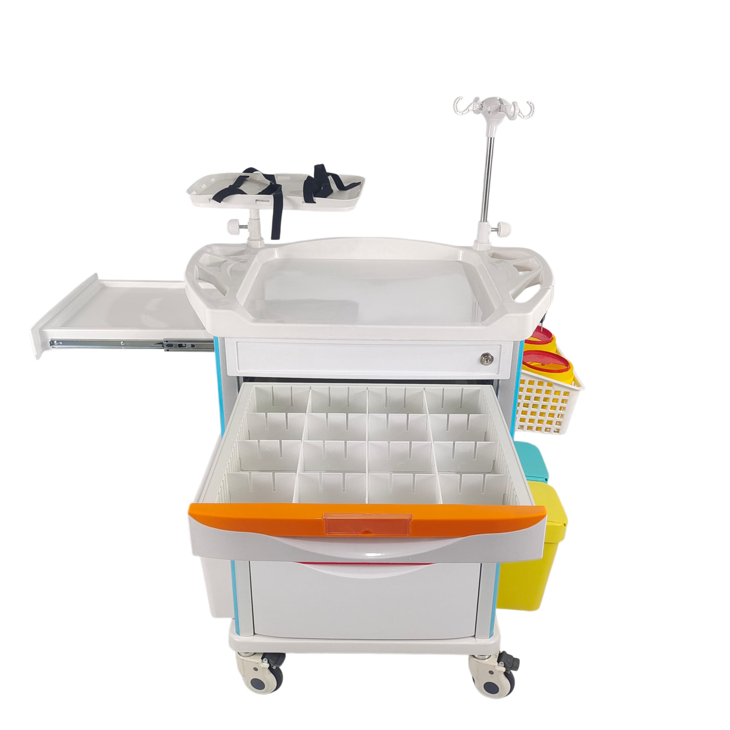 Notwagen mit 5 Schubladen Mobile Medical Notfall Trolley Crash Cart