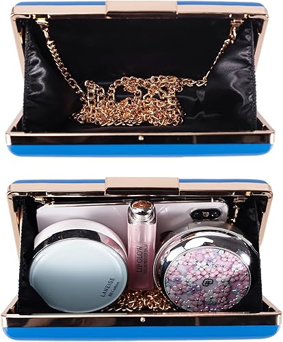 Miniatura 5 de Hupifaz Bolso cruzado acolchado  Bolso de mano doble bolsa para mujer bolso de mano formal de noche bolso de pulsera grande con perlas