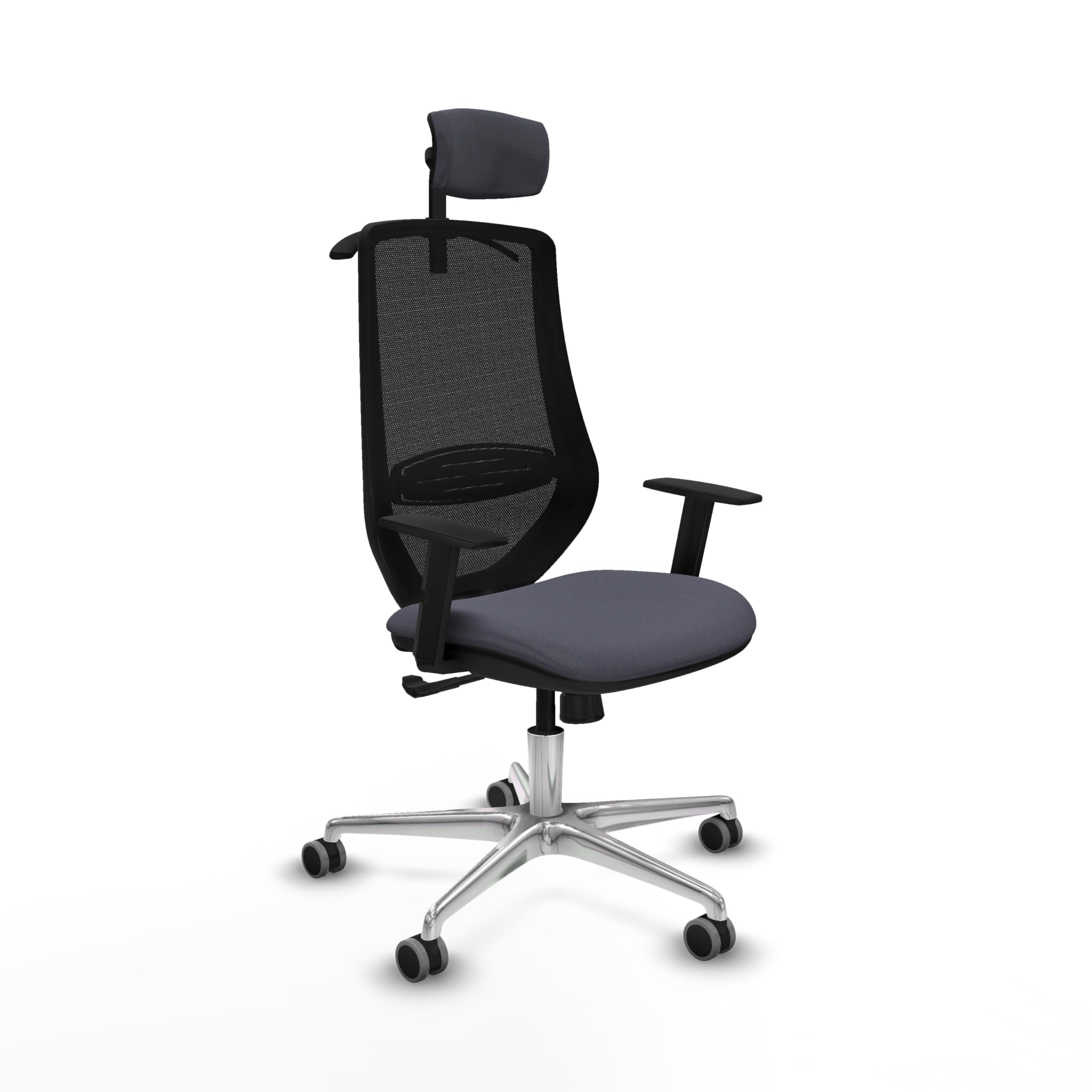 Piqueras y Crespo Silla Mardos: Ergonomía y Soporte Lumbar Ajustable para 8 Horas de Uso, con Respaldo Fijo y Ruedas de Silicona