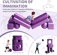 Vista 33 de 12 sofás modulares de juego para niños con 2 bolas y túnel, sofás de juego para niños pequeños para sala de juegos, sofás modulares para juego