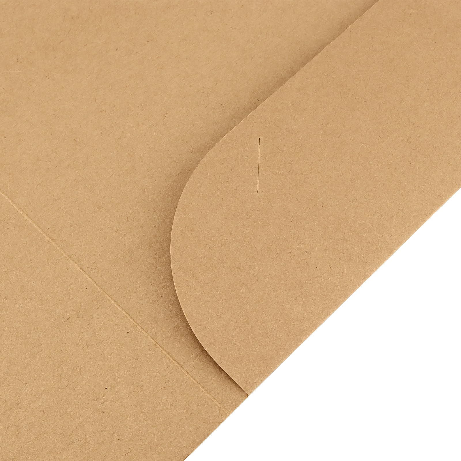 HEIHAK 25 Pcs A4 Kraft Paper File Folder with Cards Slot Pockets - Image 3