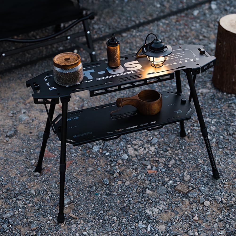 Amazon.co.jp: ALINUOYQ キャンプ テーブル IGT テーブル